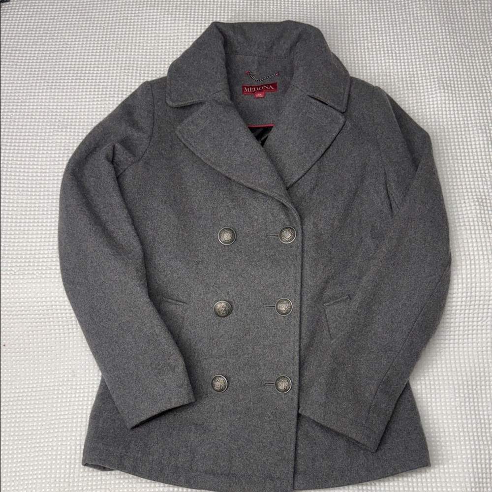 Merona Charcoal Wool Blend Peacoat for Women - S/P